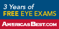 America'ss Best 3 yr eye exam banner